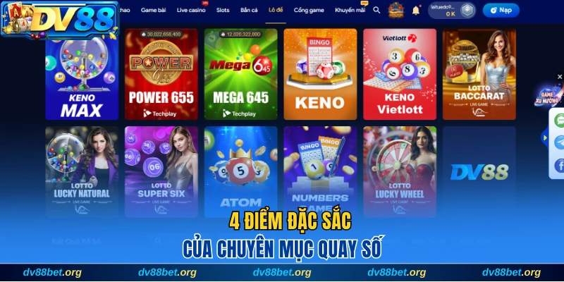 4 điểm đặc sắc của chuyên mục quay số