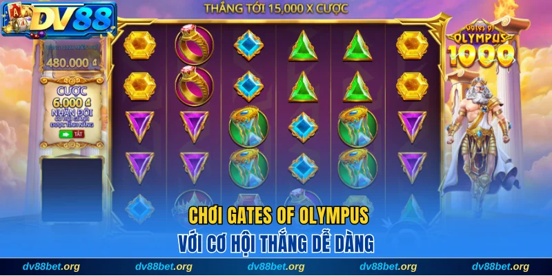 Chơi Gates of Olympus với cơ hội thắng dễ dàng
