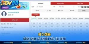 Cách chọn số đề 3 càng chuẩn xác tại DV88