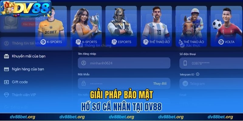 Giải pháp bảo mật hồ sơ cá nhân tại DV88