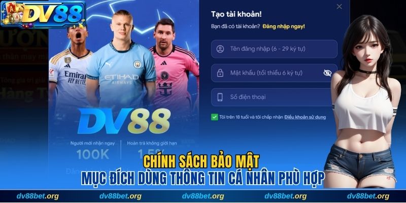 Dùng thông tin cá nhân của khách hàng cho mục đích rõ ràng