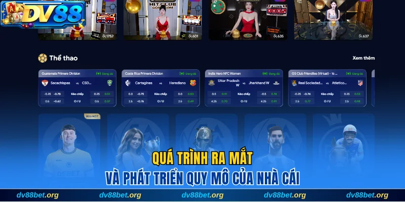 Quá trình ra mắt và phát triển quy mô của nhà cái