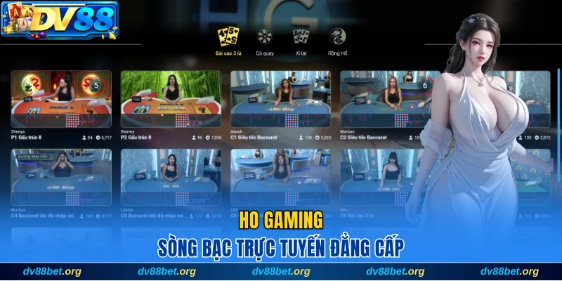 Tham gia cược trực tuyến trên HO Gaming