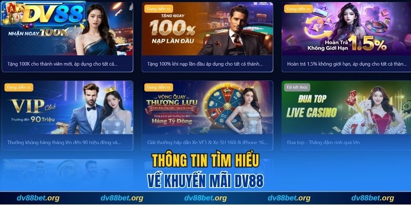 Tìm hiểu về khuyến mãi DV88